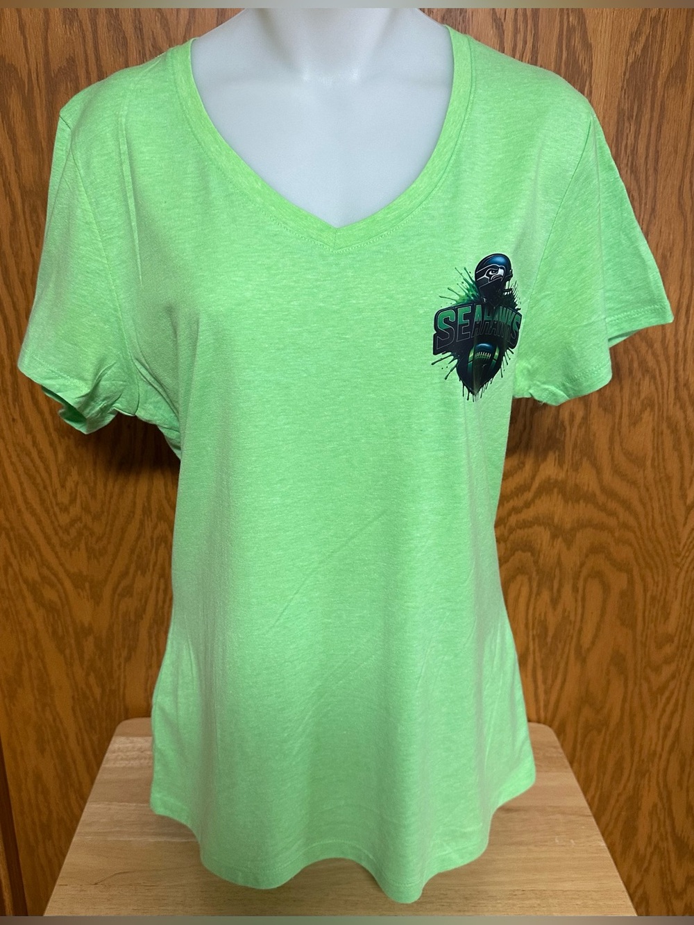 Seattle Seahawks V-Neck Graphic Tee - NIP